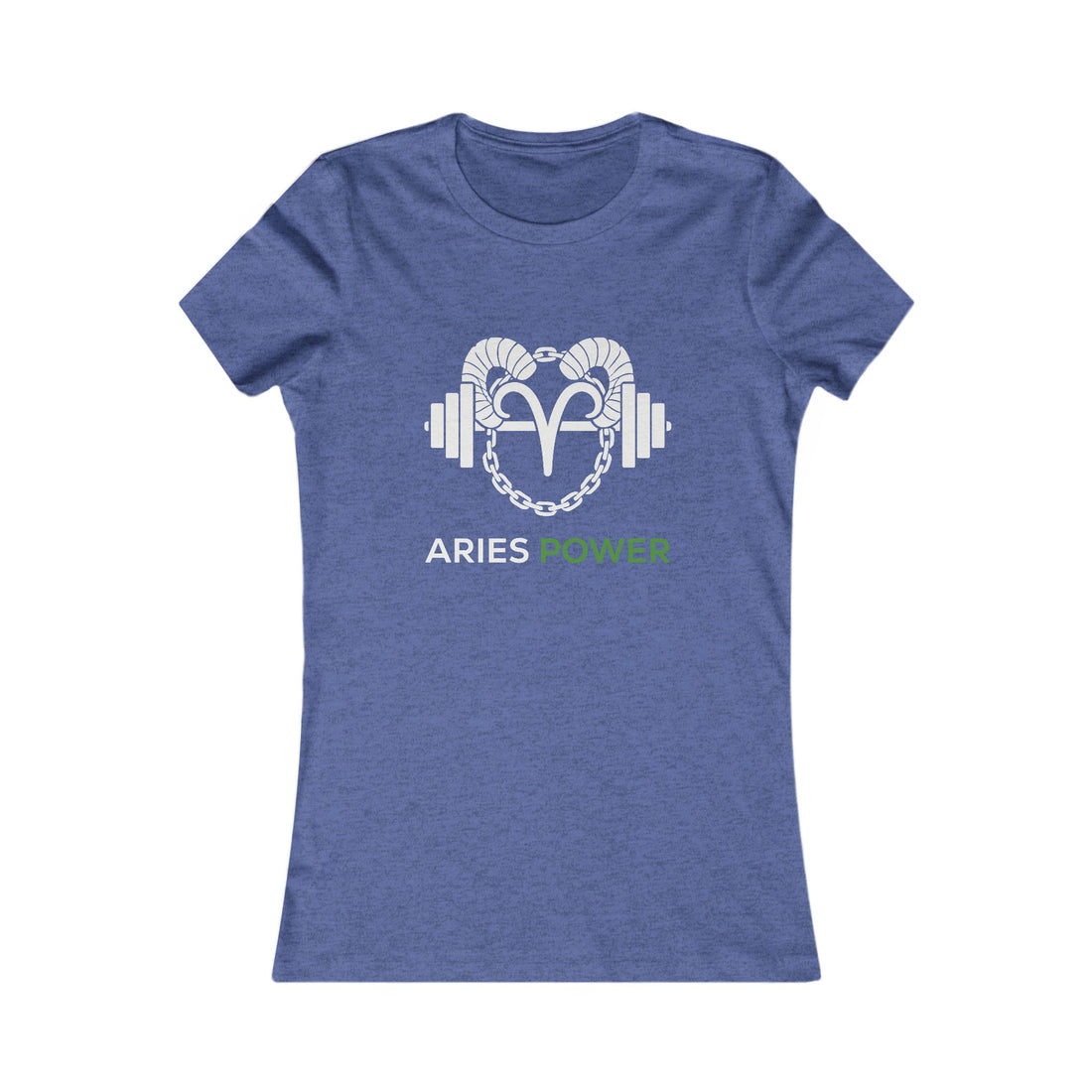 Aries Power Women's Tee — Zodiac Fitness Graphic Shirt